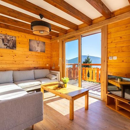 Chalet Les Tilleuls - Jolie Vue Montagne Et Lac Les Angles  Kültér fotó